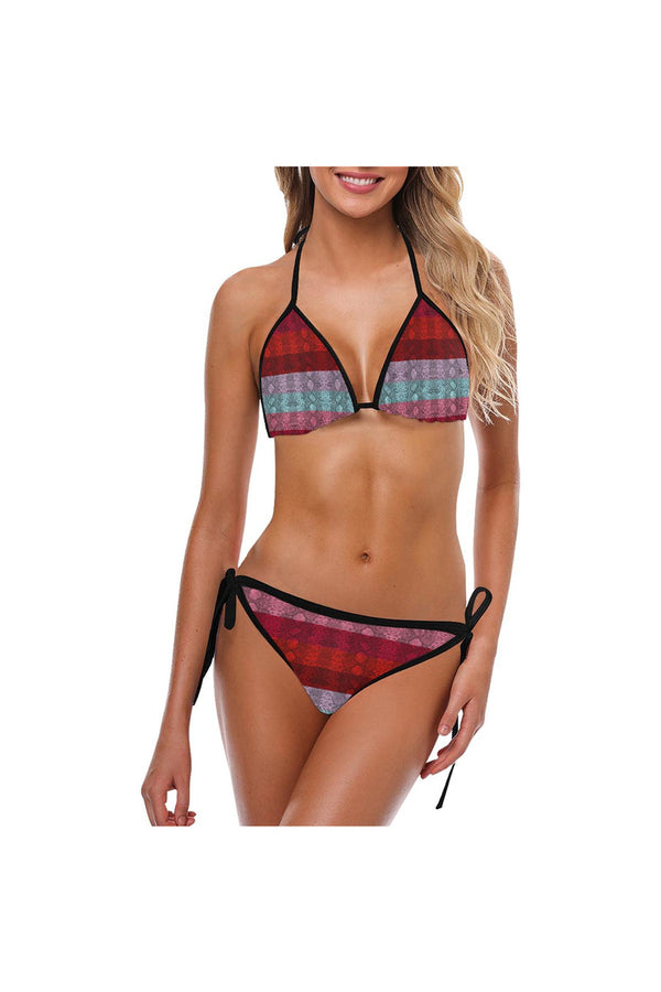 Multicolored Snakeskin Custom Bikini Swimsuit - Objet D'Art