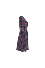 Tartan 3/4 Sleeve Swing/Sundress - Objet D'Art