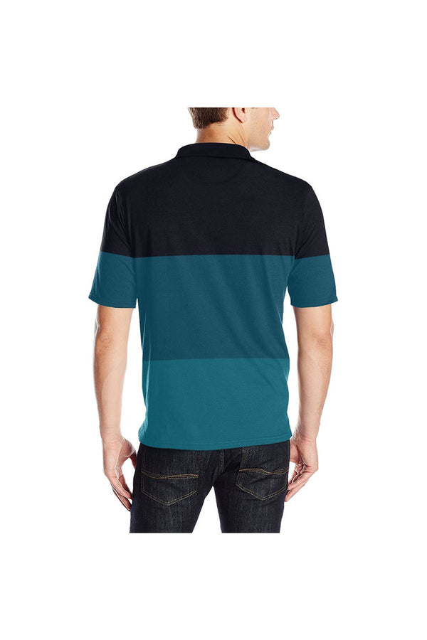 Tricolor Men's Polo Shirt - Objet D'Art