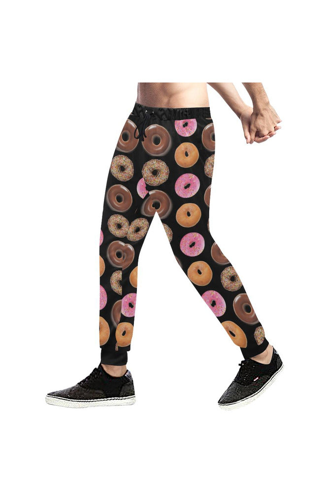 Doughnut Touch Men's All Over Print Sweatpants (Model L11) - Objet D'Art