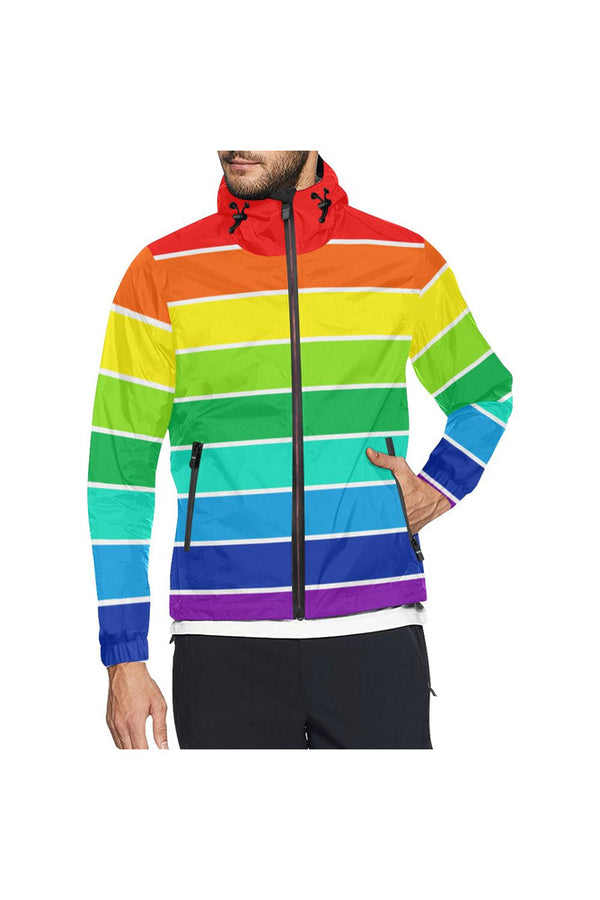 Rainbow Bright Artsadd All Over Print Windbreaker for Unisex (Model H23) - Objet D'Art