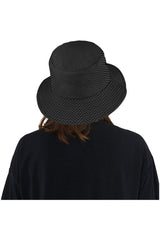 Herringbone Dark All Over Print Bucket Hat - Objet D'Art