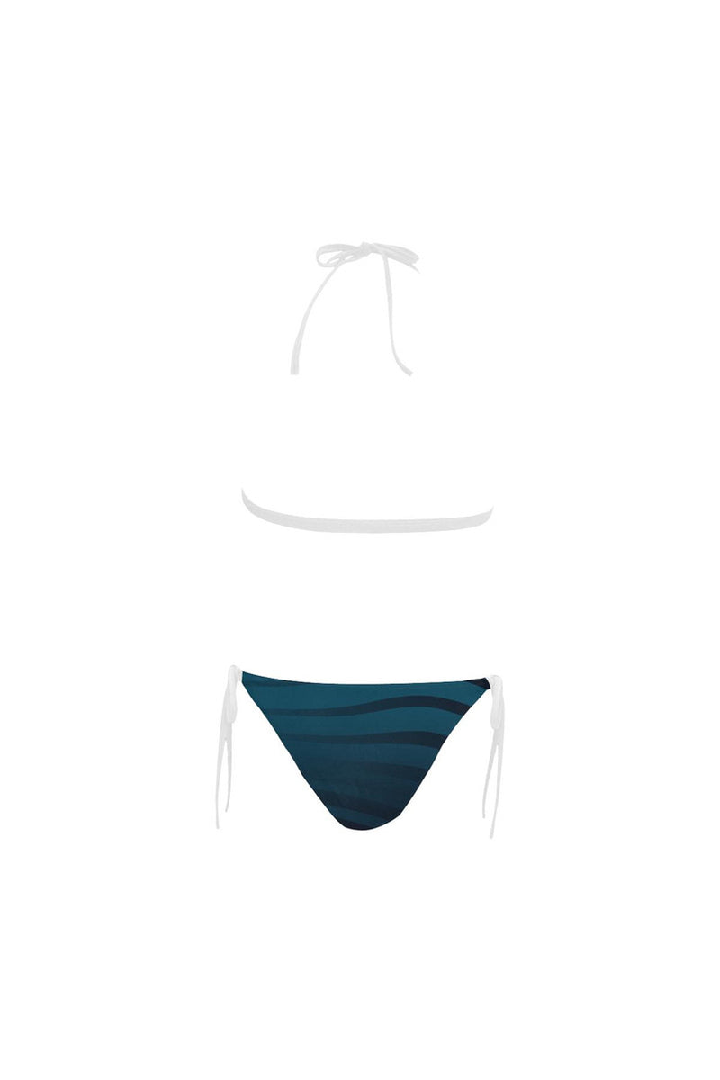 Blue Tiburon Buckle Front Halter Bikini Swimsuit - Objet D'Art Online Retail Store