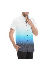 Sunrise Ombre Scroll Men's All Over Print Short Sleeve Shirt (Model T53) - Objet D'Art