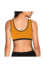 Turmeric Women's All Over Print Sports Bra (Model T52) - Objet D'Art