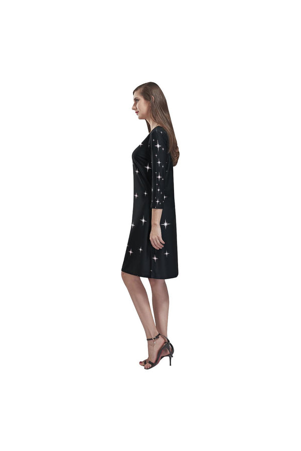 Sparkling Rhea Loose Round Neck Dress - Objet D'Art