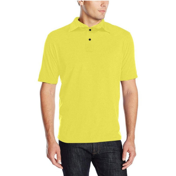 Paisley Spark Hat Yellow Men's Polo Shirt - Objet D'Art