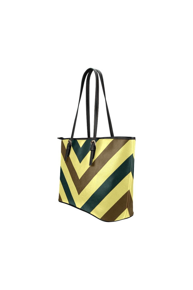 Herringbone Leather Tote Bag/Small - Objet D'Art