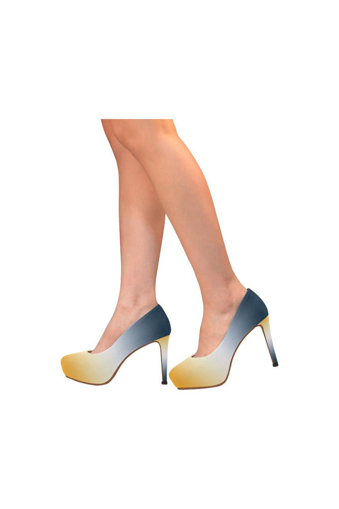 Gold Gradient Women's High Heels - Objet D'Art