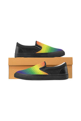 Spectrum of Possibility Men's Slip-on Canvas Shoes (Model 019) - Objet D'Art