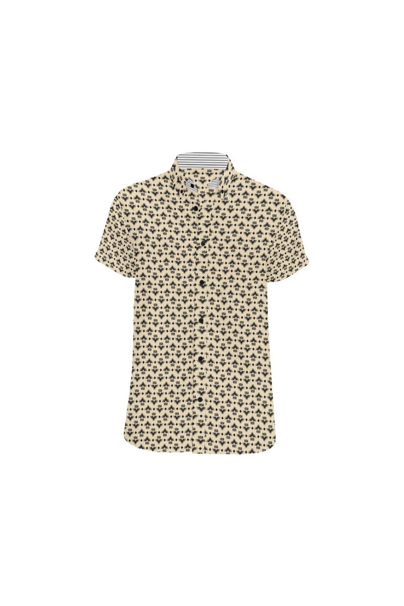 CLR -IN - USA Men's All Over Print Short Sleeve Shirt (Model T53) - Objet D'Art