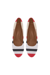 Red & Black Stripe Women's High Heels - Objet D'Art