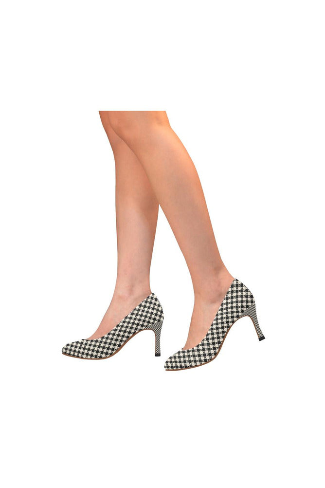 Circle in Squares Women's High Heels - Objet D'Art Online Retail Store