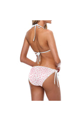 Pink Leopard Custom Bikini Swimsuit (Model S01) - Objet D'Art