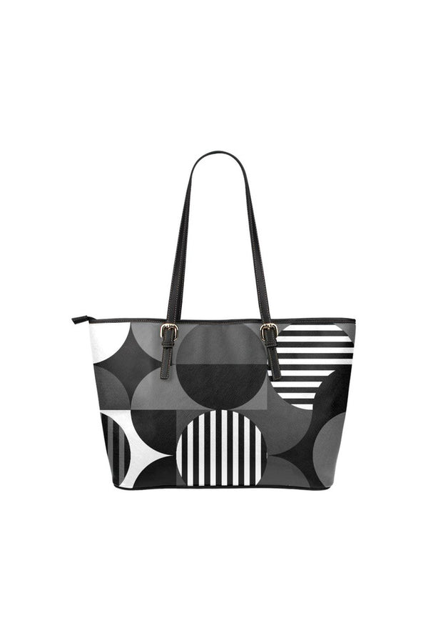 Bauhaus Black Leather Tote Bag/Small - Objet D'Art