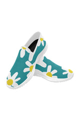 dai 2 D20 BCK TOP BLUE-Recovered Orion Slip-on Women's Canvas Sneakers (Model 042) - Objet D'Art