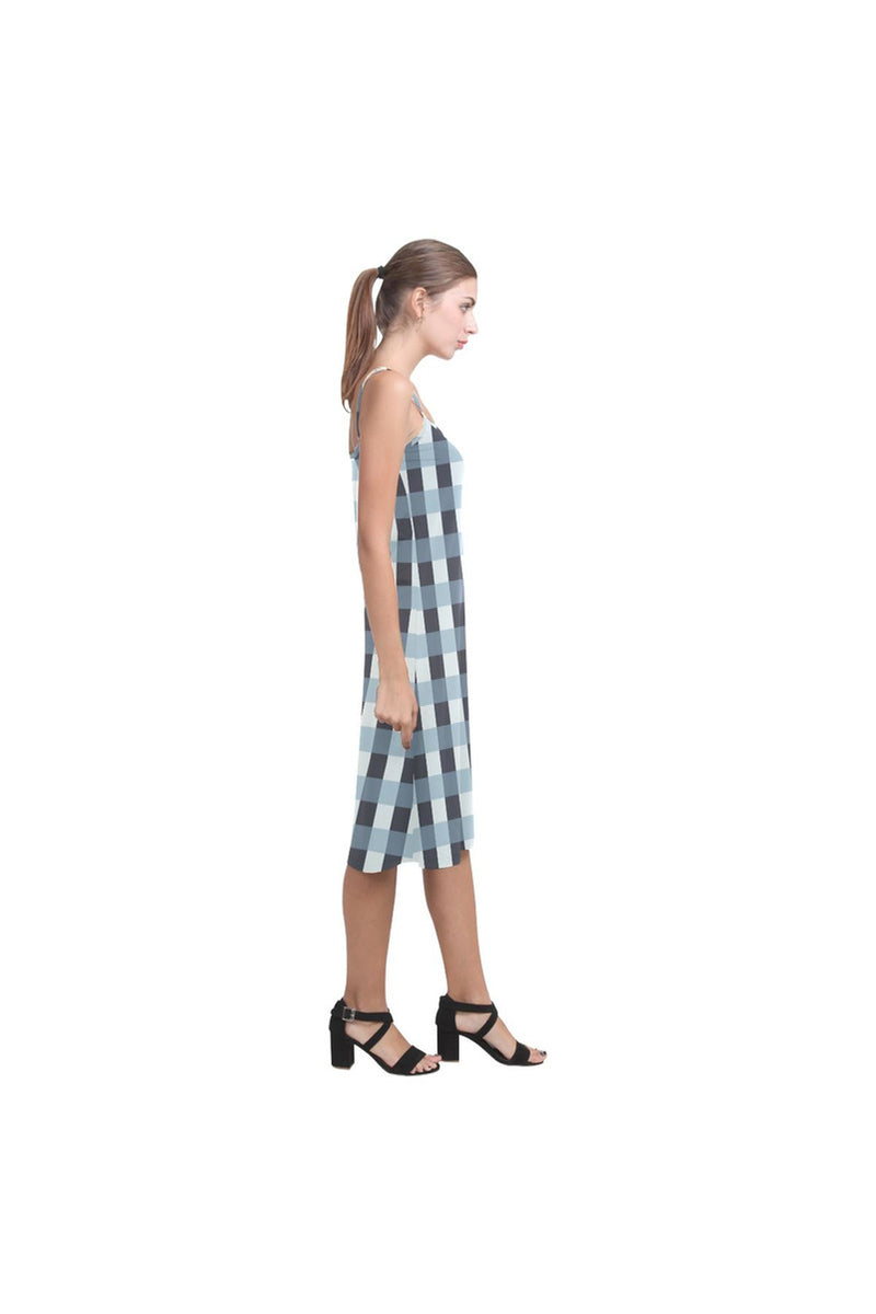Tartan Turquoise Alcestis Slip Dress - Objet D'Art