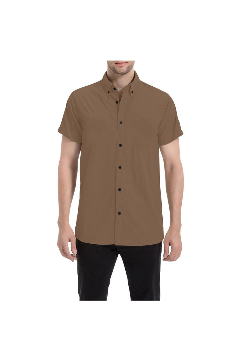 Toffee Men's All Over Print Short Sleeve Shirt/Large Size (Model T53) - Objet D'Art