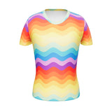 Color Wave Women's Athletic T-shirt