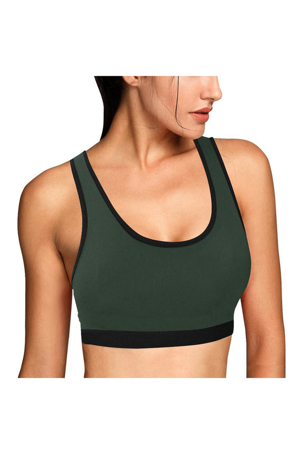 Camouflage Green Sports Bra - Objet D'Art