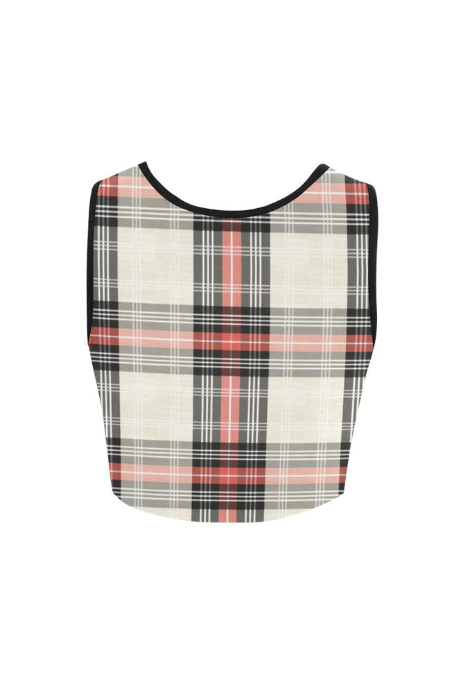 Plaid Women's Crop Top - Objet D'Art