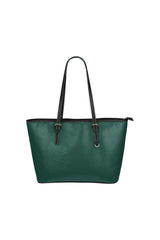 Green Leather Tote Bag/Small - Objet D'Art