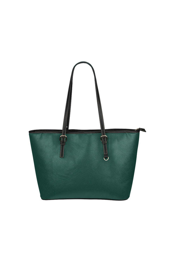 Green Leather Tote Bag/Small - Objet D'Art