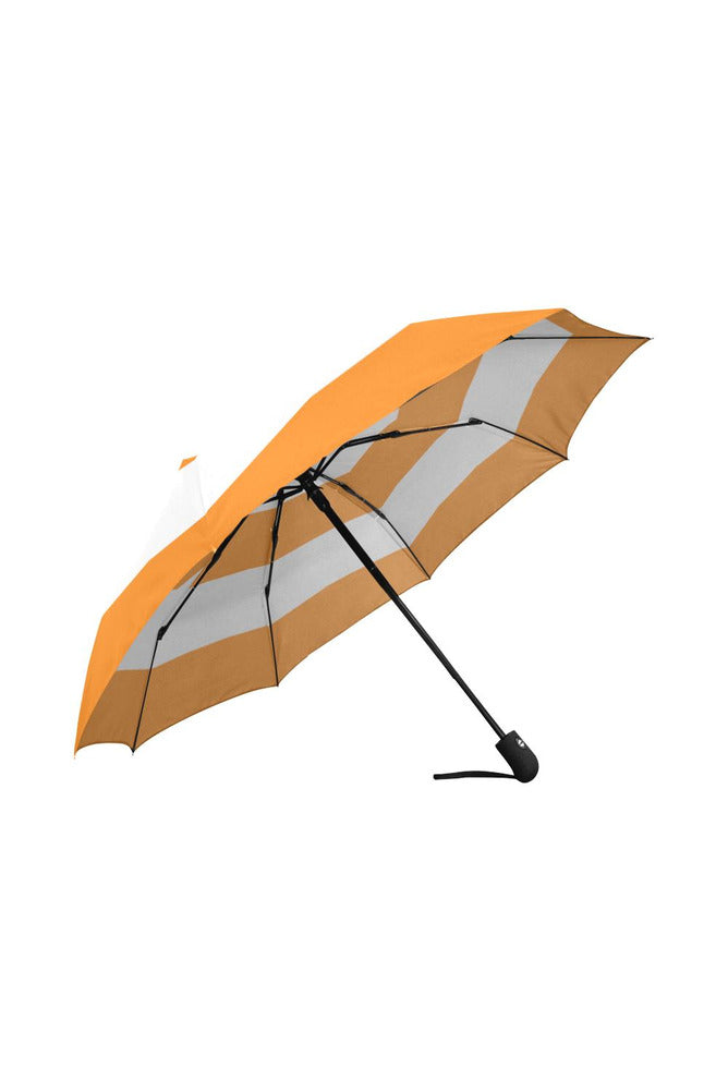 turmeric striped Auto-Foldable Umbrella (Model U04) - Objet D'Art