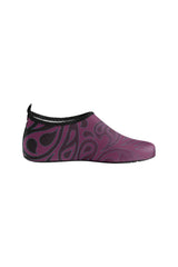 water shoe scroll 2 Women's Slip-On Water Shoes (Model 056) - Objet D'Art