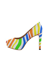 pump rainbow 2 Women's High Heels (Model 044) - Objet D'Art