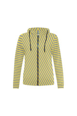 Striped Full Zip Hoodie for Women - Objet D'Art