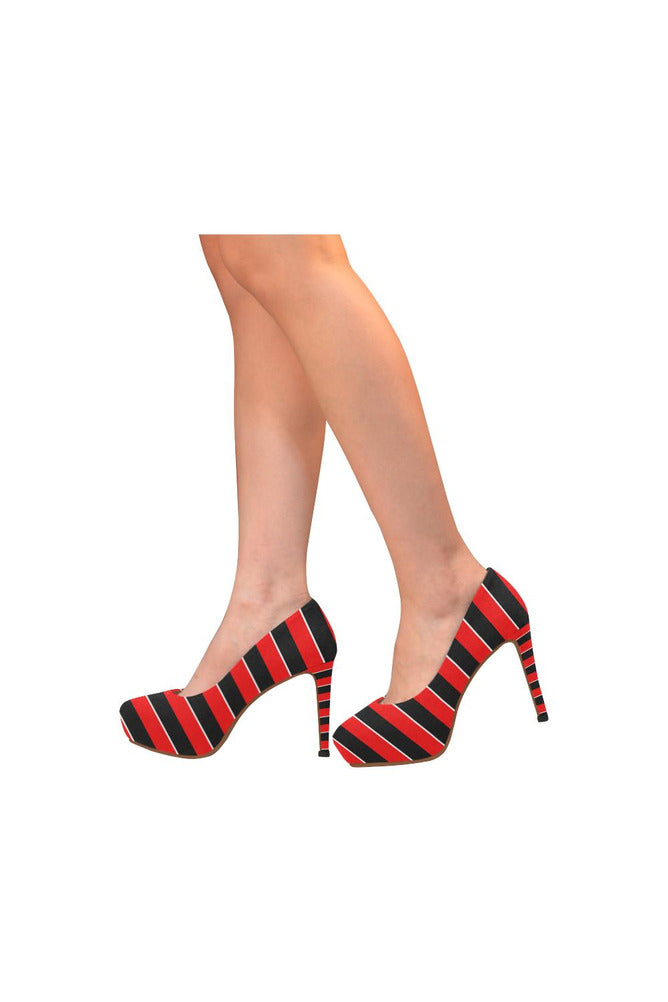 Striped Women's High Heels - Objet D'Art Online Retail Store