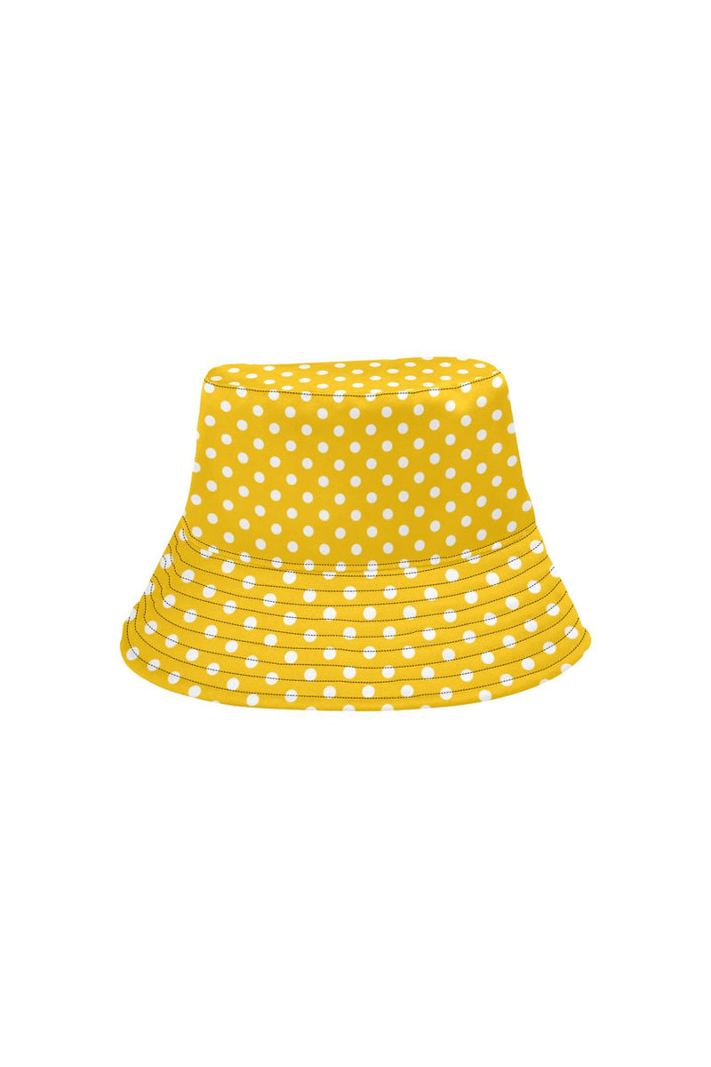 mustard polka dots All Over Print Bucket Hat - Objet D'Art