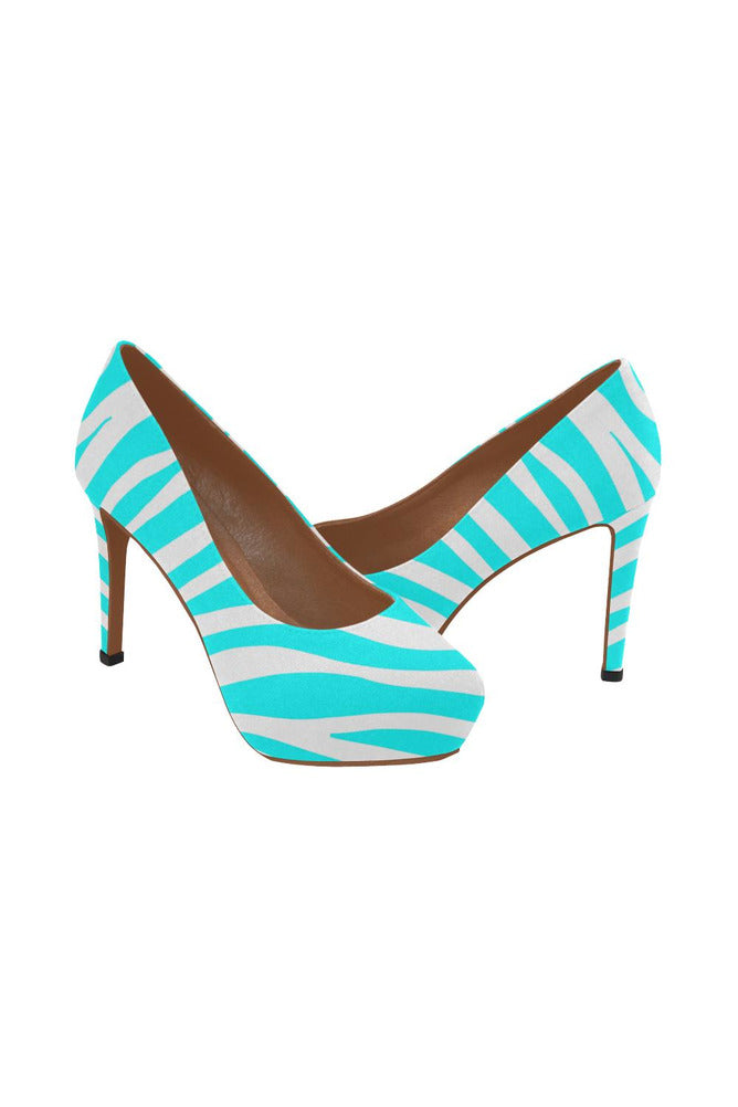 cyan pump 4 heels Women's High Heels (Model 044) - Objet D'Art