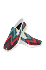 wave 3 Orion Slip-on Women's Canvas Sneakers (Model 042) - Objet D'Art