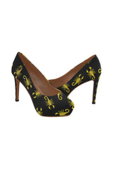 Gold Scorpion Women's High Heels - Objet D'Art