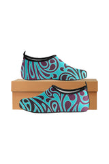 scroll wave 3 Women's Slip-On Water Shoes (Model 056) - Objet D'Art