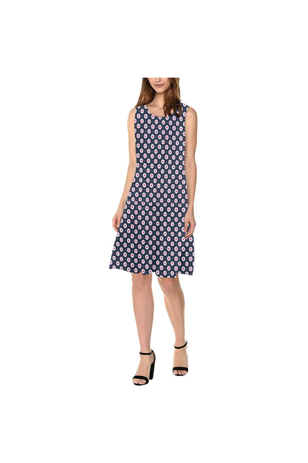 daisy 3 Sleeveless Splicing Shift Dress(Model D17) - Objet D'Art
