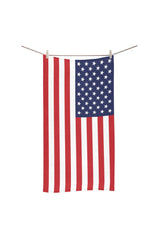 USA Flag Bath Towel Bath Towel 30"x56" - Objet D'Art