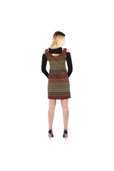 Spectral Lines Cold Shoulder Long Sleeve Dress (Model D37) - Objet D'Art