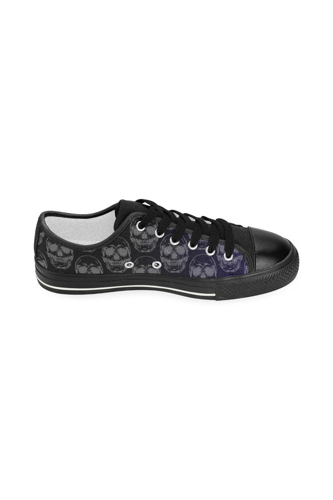 SKULLS Women's Classic Canvas Shoes (Model 018) - Objet D'Art