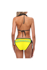 Yellow Mandala Custom Bikini Swimsuit - Objet D'Art