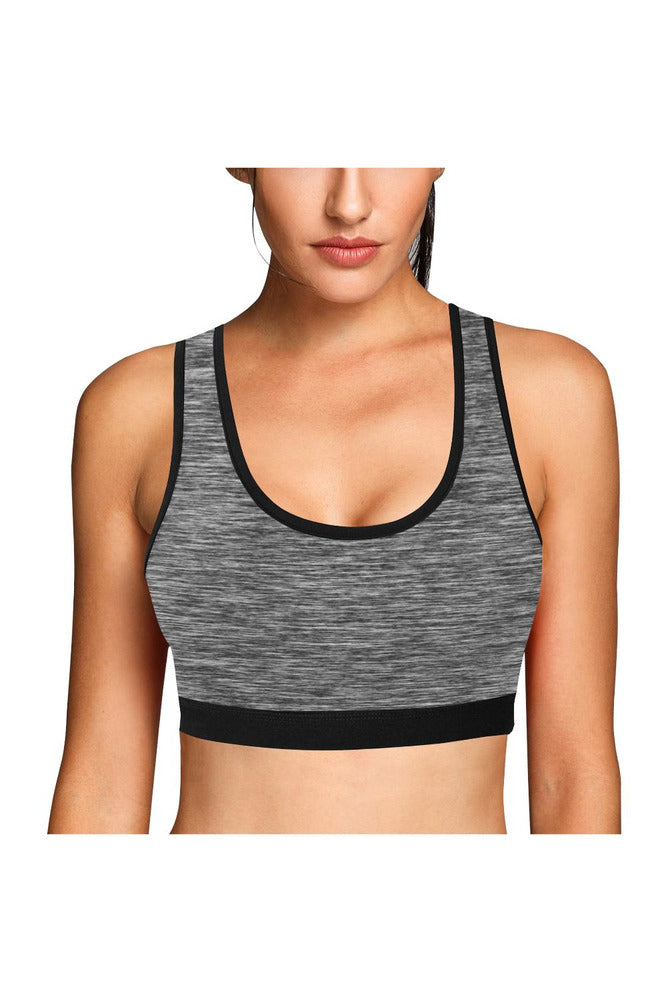 Fibrous Gray Sports Bra - Objet D'Art