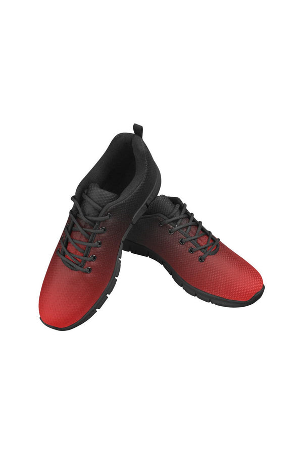 Fade Red to Black Women's Breathable Running Shoes - Objet D'Art Online Retail Store