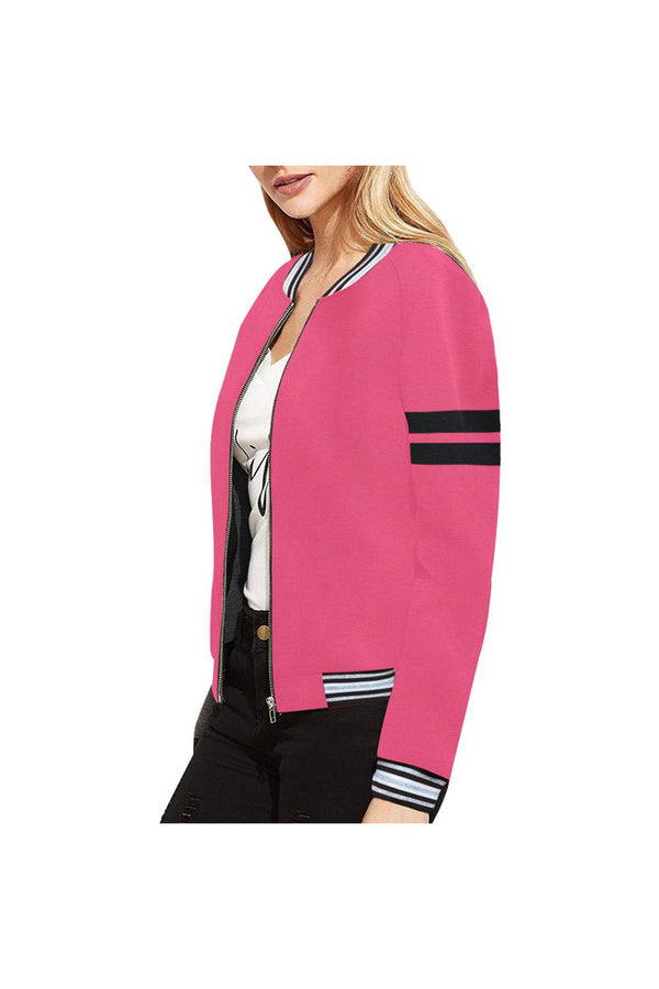 Pink Bomber Jacket for Women - Objet D'Art