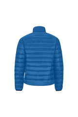 Blue Men's Stand Collar Padded Jacket (Model H41) - Objet D'Art