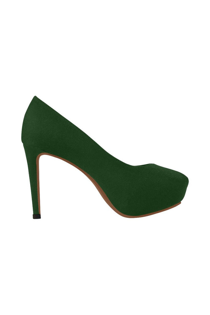 Go Solid Green Women's High Heels - Objet D'Art Online Retail Store