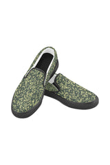 Zapatos de lona sin cordones Forest Camouflage para hombre - Objet D'Art Online Retail Store