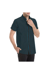 Chic Stripes Men's All Over Print Short Sleeve Shirt - Objet D'Art Online Retail Store