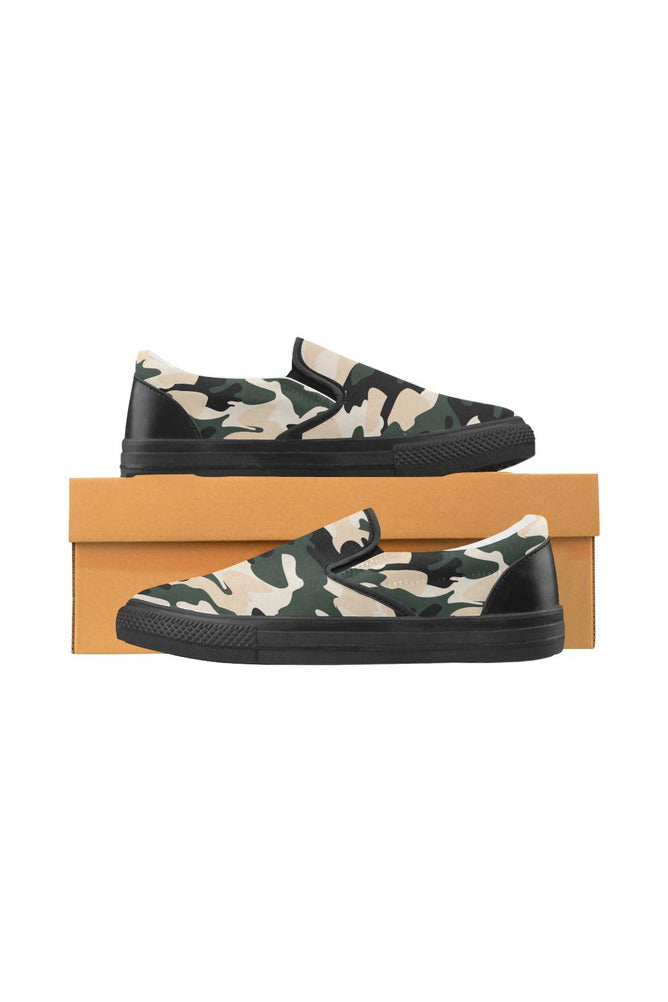 Camouflage Men's Slip-on Canvas Shoes - Objet D'Art